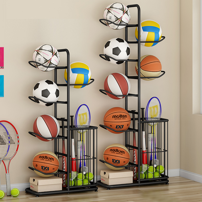 Sports Equipment Badminton - Estante de almacenamiento de pelotas deportivas,