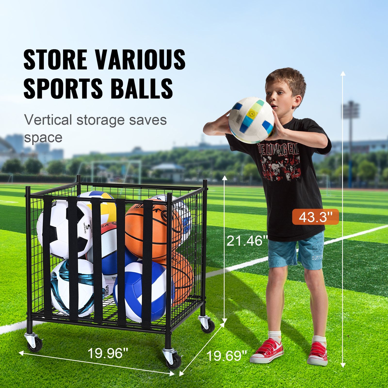 Carrito de Almacenamiento de P - Sports Equipment In School reseña y precio