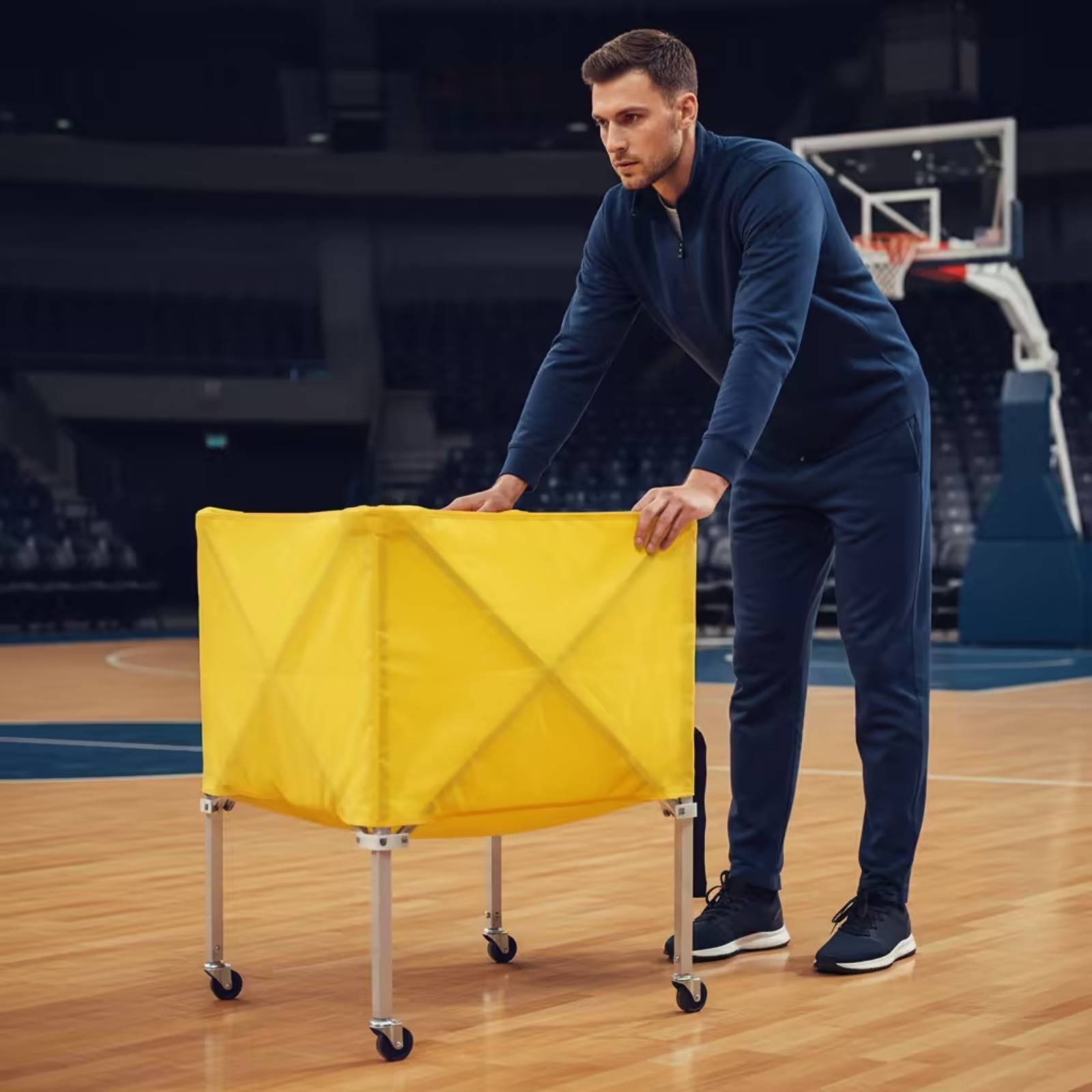 Carrito de Pelotas Plegable de - Sports Equipment In School reseña y precio